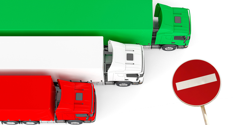 Cargo deliveries from Italy during the national strike of truck owners and drivers