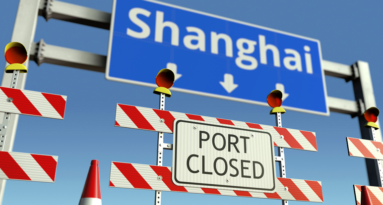 Shipping from Shanghai limited - lockdown of China's major ports continues